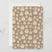 Invitation Soirée d'anniversaire de Motif de hamster mand per (Dos)