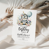 Invitation Soirée d'anniversaire de Penguin