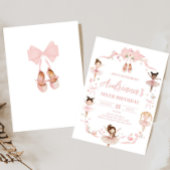 Invitation Soirée d'anniversaire de Pink Ballerina
