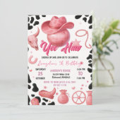 Invitation Soirée d'anniversaire de Rodéo rose personnelle (Debout devant)