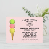 Invitation Soirée d'anniversaire de tennis créative (Debout devant)