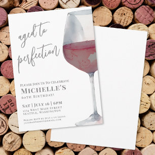 Invitation Soirée d'anniversaire des 60 ans de Wine