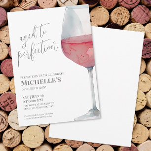 Invitation Soirée d'anniversaire des 60 ans de Wine Simple Si