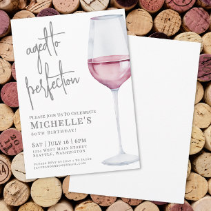 Invitation Soirée d'anniversaire des 60 ans de Wine Sixty