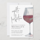 Invitation Soirée d'anniversaire des 60 ans Red Wine Sixty (Devant)