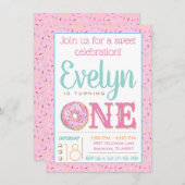 Invitation Soirée d'anniversaire du beigne (Devant / Derrière)