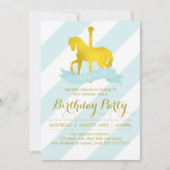 Invitation Soirée d'anniversaire du carrousel de Mint (Devant)