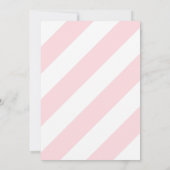 Invitation Soirée d'anniversaire du carrousel rose (Dos)