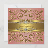 Invitation Soirée d'Anniversaire du Corail et de l'Or (Devant)