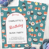 Invitation Soirée d'anniversaire du Sushi