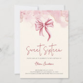 Invitation Soirée d'anniversaire Elegant Sweet sixteen de cab (Devant)