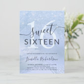 Invitation Soirée d'anniversaire élégante en sweet sixteen de (Debout devant)