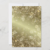 Invitation Soirée d'Anniversaire Élégante Et Dorée (Dos)