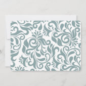 Invitation Soirée d'anniversaire élégante et turquoise (Dos)