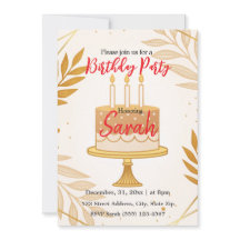 soirée d'anniversaire élégante minimaliste or mode