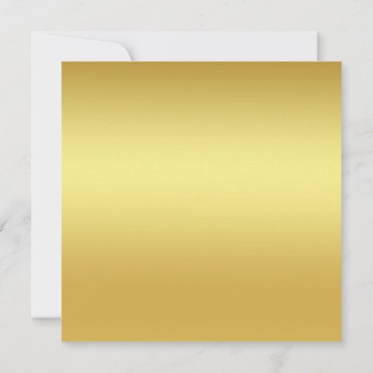 Invitation Soirée d'anniversaire en noir et or chic (Dos)