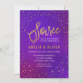 Invitation Soirée d'anniversaire étoilé pour toutes les année (Devant)