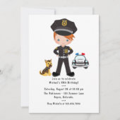 Invitation Soirée d'anniversaire Ginger Boy sur le thème de l (Devant)