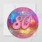 Invitation Soirée d'anniversaire Gold rose Parties scintillan (Dos)