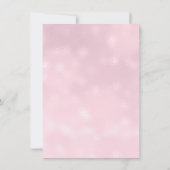 Invitation Soirée d'anniversaire minimaliste Pastel Rose Lila (Dos)