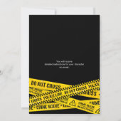 Invitation Soirée d'anniversaire mystère de meurtre en pyjama (Dos)