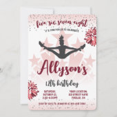 Invitation Soirée d'anniversaire, n'importe quel âge rose (Devant)