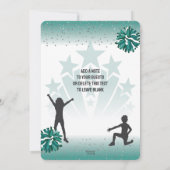 Invitation Soirée d'anniversaire, n'importe quel âge vert (Dos)