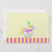 Invitation Soirée d'Anniversaire Peint Pony (Dos)