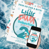 Invitation Soirée d'anniversaire personnalisée pour le requin