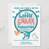 Invitation Soirée d'anniversaire personnalisée pour le requin (Devant)
