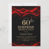 Invitation Soirée d'anniversaire pour les 60 ans, surprise, n (Devant)