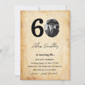 Invitation Soirée d'anniversaire simple et élégante (Devant)