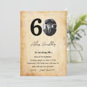 Invitation Soirée d'anniversaire simple et élégante (Debout devant)