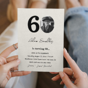 Invitation Soirée d'anniversaire simple et élégante Canva