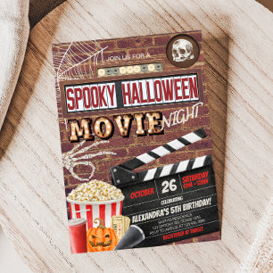 Invitation Soirée d'anniversaire Spooktacular Halloween