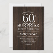 Invitation Soirée d'anniversaire surprise pour les 60 ans - B (Devant)