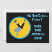Invitation Soirée dansante de hip hop (Devant)