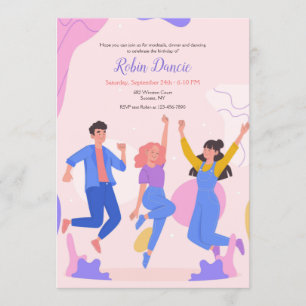 Invitation Soirée Dansante pour Adolescents