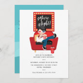 Invitation Soirée d'apéritif d'anniversaire du garçon (Devant / Derrière)