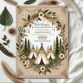 Invitation Soirée d'apéritif de la forêt de Boho enchantée
