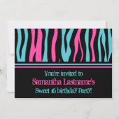 Invitation Soirée de 16 ans (Devant)