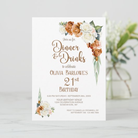 Invitation Soirée de 21e anniversaire de l'Orange brûlé (Debout devant)