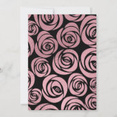 Invitation Soirée de 25e anniversaire de la Gold Faux Foil Ro (Dos)