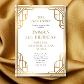 Invitation Soirée de 30e anniversaire de l'élégante Porte d'o