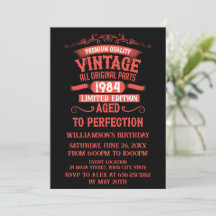 Soirée de 40 ans vintage personnalisée