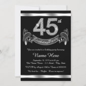 Invitation Soirée de 45e anniversaire (Devant)