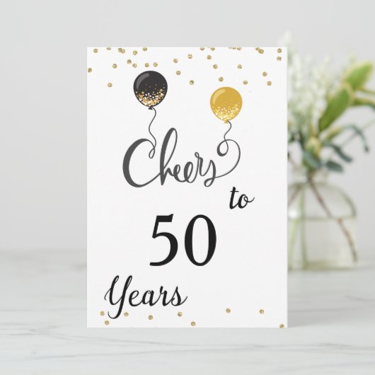 Invitation Soirée de 50 ans (Debout devant)