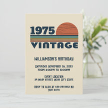 Soirée de 50 ans vintage personnalisée
