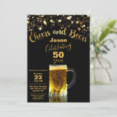 Invitation Soirée de 50e anniversaire (Debout devant)