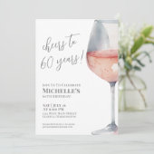 Invitation Soirée de 60 ans 60e anniversaire (Debout devant)